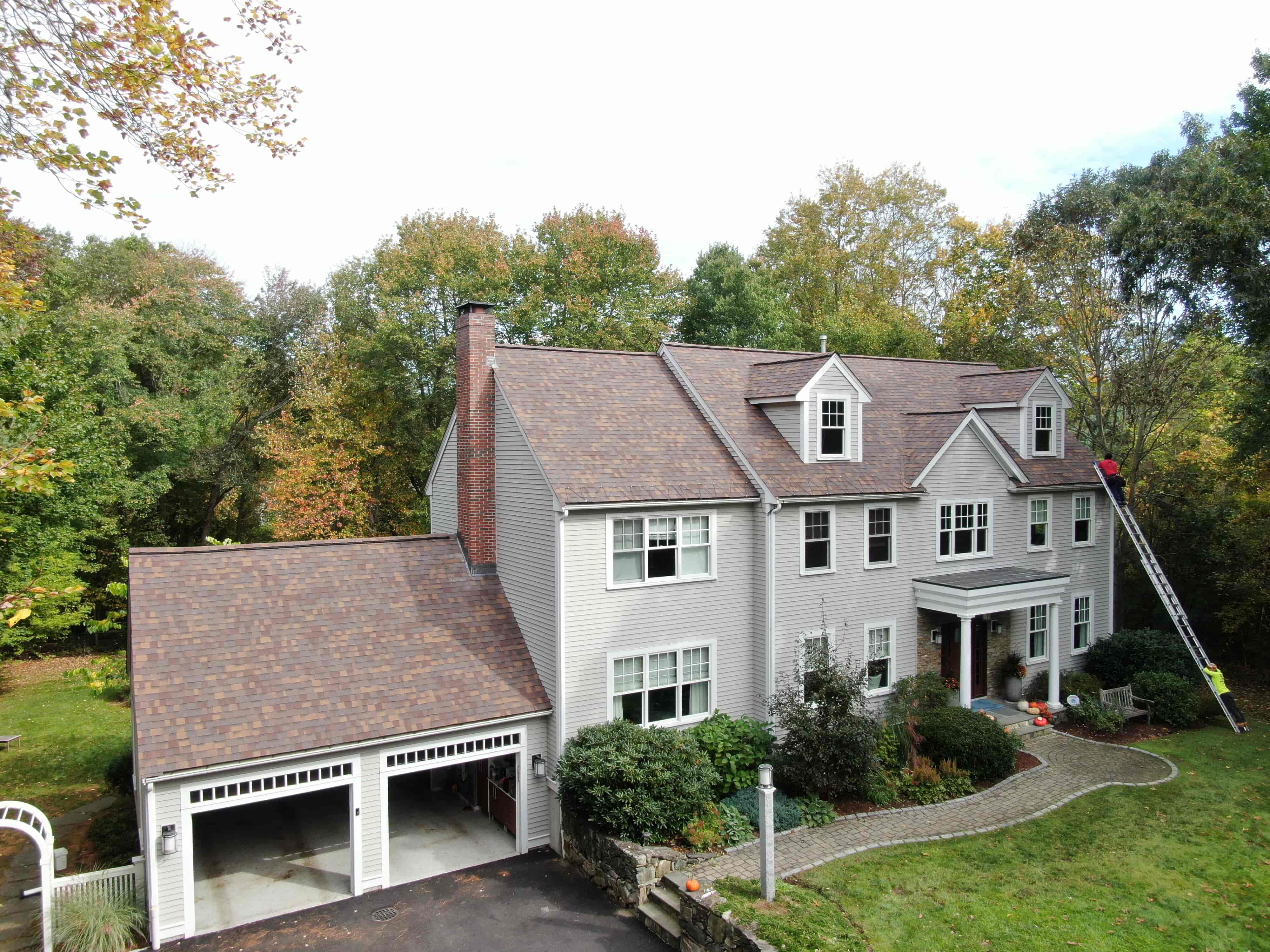 New Roof on House with Double Garage